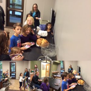 Exploradores tried pan de muerte - day of the dead bread, tamales and sugar skulls. We made a craft and learned about the traditions during the holliday.